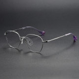 Geometric Titanium Glasses LE1203_Silver