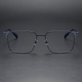 Rectangle Titanium Glasses LE1193_Blue