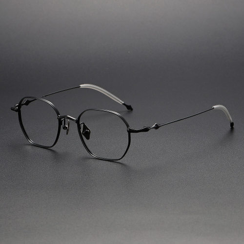 Geometric Titanium Glasses LE1195_Black