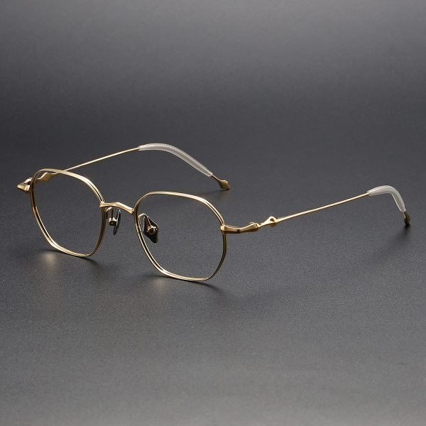 Geometric Titanium Glasses LE1195_Gold