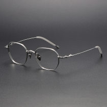 Geometric Titanium Glasses LE1195_Silver