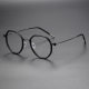 Geometric Titanium & Acetate Glasses LE1197_Black