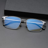 Half Rim Titanium Glasses LE1191_Silver