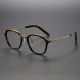 Square Acetate & Titanium Glasses LE1183_Tortoise & Gold