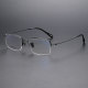 Half Rim Titanium Glasses LE1186_Black
