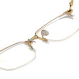 Half Rim Titanium Glasses LE1191_Gold