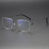 Geometric Titanium Glasses LE1185_Gunmetal