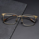 Square Titanium Glasses LE1192_Gold