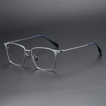 Square Titanium Glasses LE1192_Silver