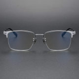 Half Rim Titanium Glasses LE1191_Silver