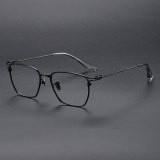 Square Titanium Glasses LE1170_Black
