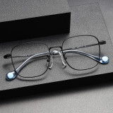 Square Titanium Glasses LE1177_Black