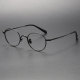 Round Titanium Glasses LE1180_Black