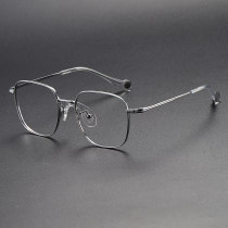 Square Titanium Glasses LE1177_Silver