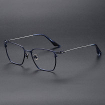 Square Titanium Glasses LE1170_Blue