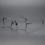 Rectangle Titanium Glasses LE1168_Gunmetal