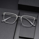 Square Titanium Glasses LE1170_Silver