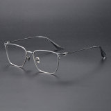 Square Titanium Glasses LE1170_Silver