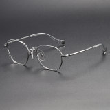 Geometric Titanium Glasses LE1173_Silver