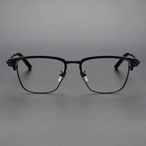 Browline Titanium Glasses LE1128_Black