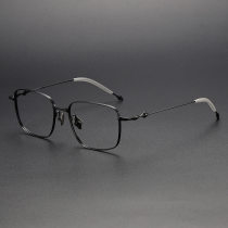 Square Titanium Glasses LE1139_Black