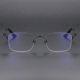 Square Titanium Glasses LE1158_Black - Gold
