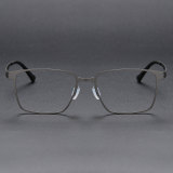 Rectangle Titanium Glasses LE1133_Gunmetal