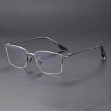 Square Titanium Glasses LE1158_Silver