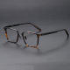 Square Acetate & Titanium Glasses LE1141_Tortoise & Black