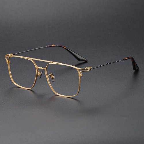 Aviator Titanium Glasses LE1150_Gold