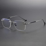 Rimless Titanium Glasses LE1147_Silver
