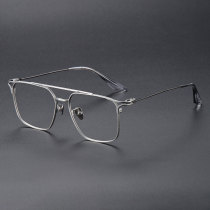 Aviator Titanium Glasses LE1150_Silver