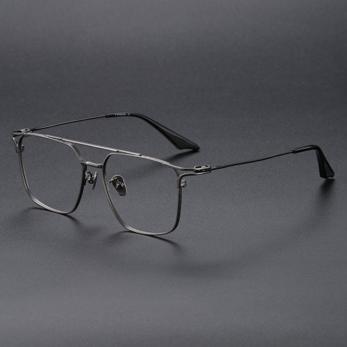 Aviator Titanium Glasses LE1150_Gunmetal