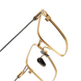 Square Titanium Glasses LE1112_Gold