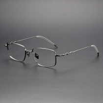 Rectangle Titanium Glasses LE1118_Gunmetal