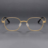 Geometric Titanium Glasses LE1127_Gold