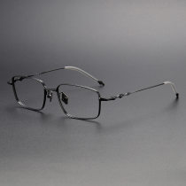 Rectangle Titanium Glasses LE1118_Black