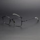 Square Titanium Glasses LE1116_Black