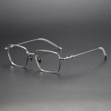 Square Titanium Glasses LE1116_Silver