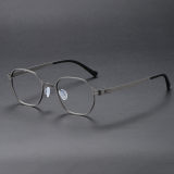Geometric Titanium Glasses LE1127_Gunmetal