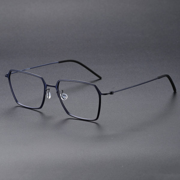 Square Titanium Glasses LE1124_Blue