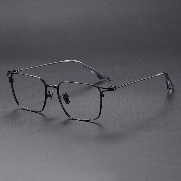 Square Titanium Glasses LE1112_Black
