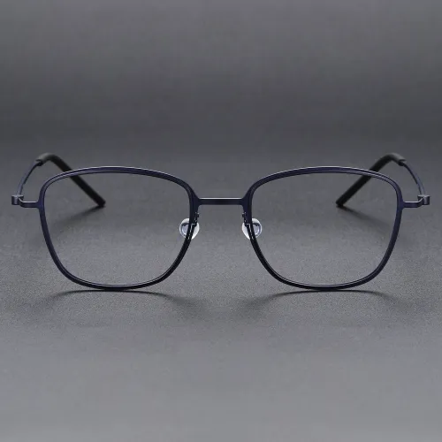 Square Titanium Glasses LE1126_Blue