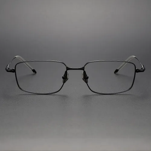 Rectangle Titanium Glasses LE1118_Black