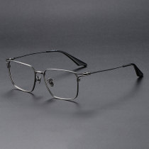 Square Titanium Glasses LE1112_Gunmetal