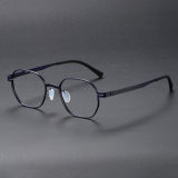 Geometric Titanium Glasses LE1127_Blue
