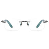 Rimless Titanium Glasses LE1323_Gunmetal