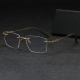 Rimless Titanium Glasses LE1323_Gold