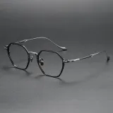 Geometric Titanium Glasses LE1287_Gunmetal