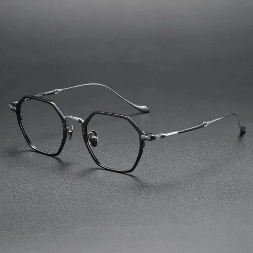 Geometric Titanium Glasses LE1287_Gunmetal